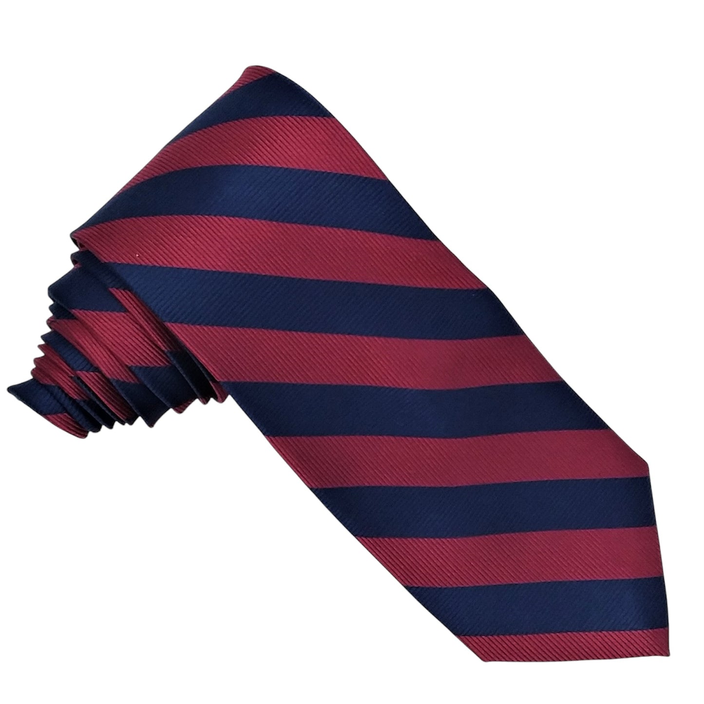 Designer Tie - Red & Navy Stripe