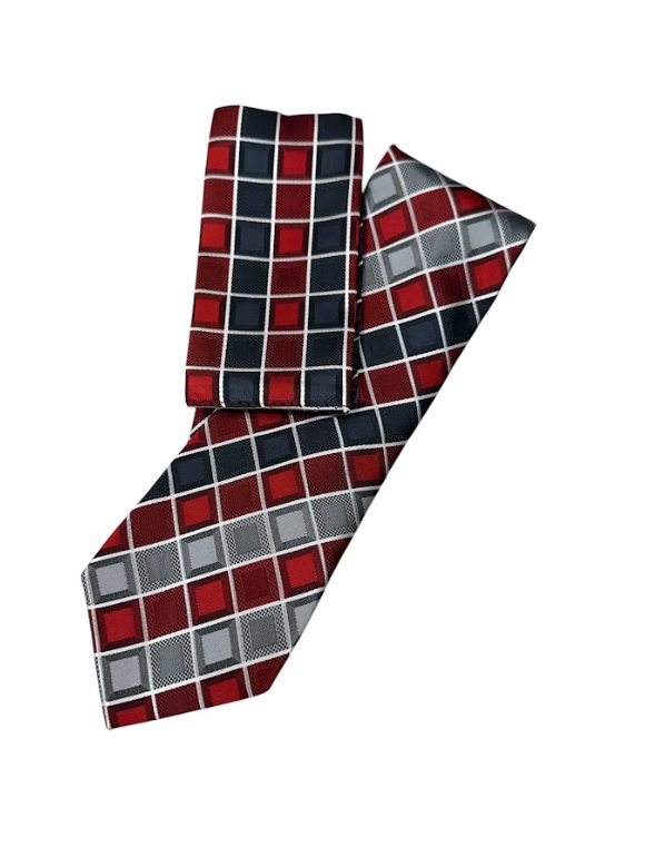 Silk Touch - Red & Black & Gray Diamond