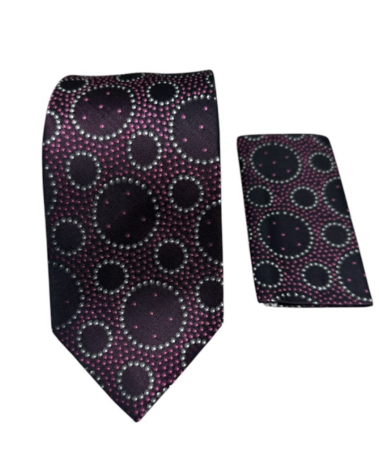 Designer Tie - Spiral Polka Dot