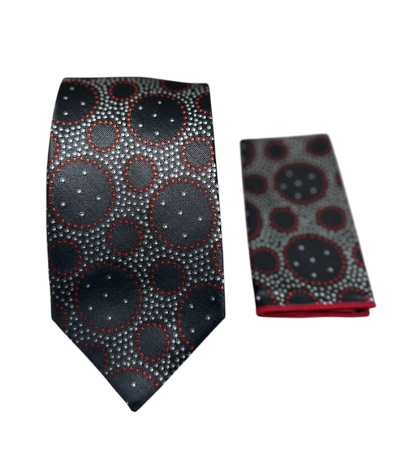 Designer Tie - Spiral Polka Dot