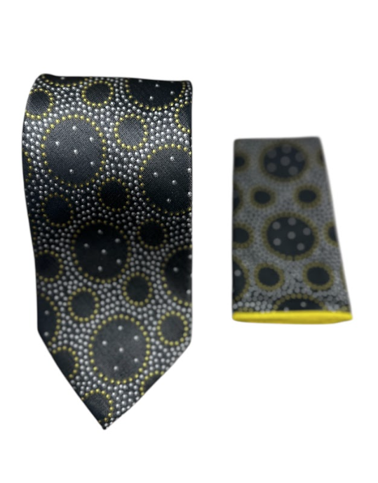 Designer Tie - Spiral Polka Dot