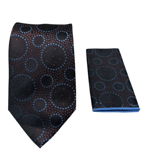Designer Tie - Spiral Polka Dot