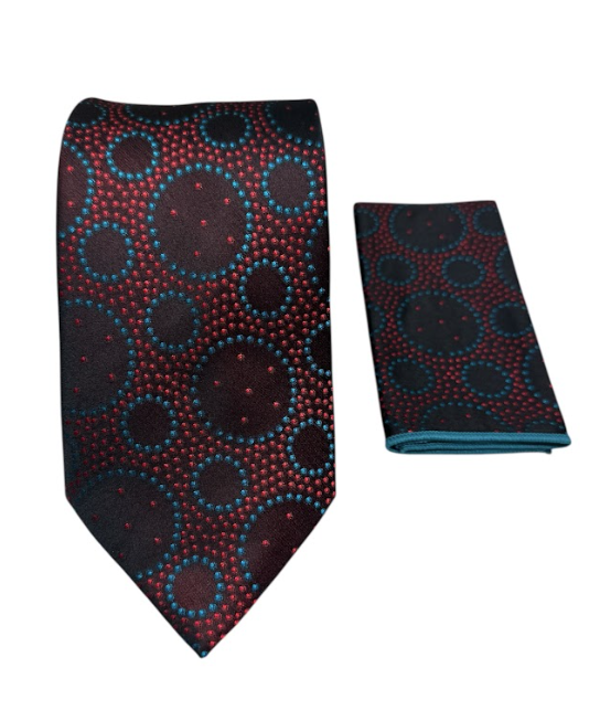 Designer Tie - Spiral Polka Dot