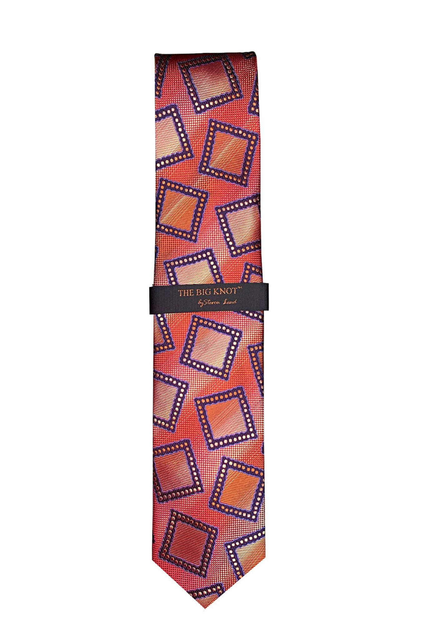 Steven Land Collection - "The Big Knot" - Orange Mosaic Medallion