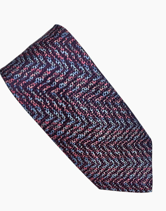 Purple and Navy Tie From New Textured Tie Collection 