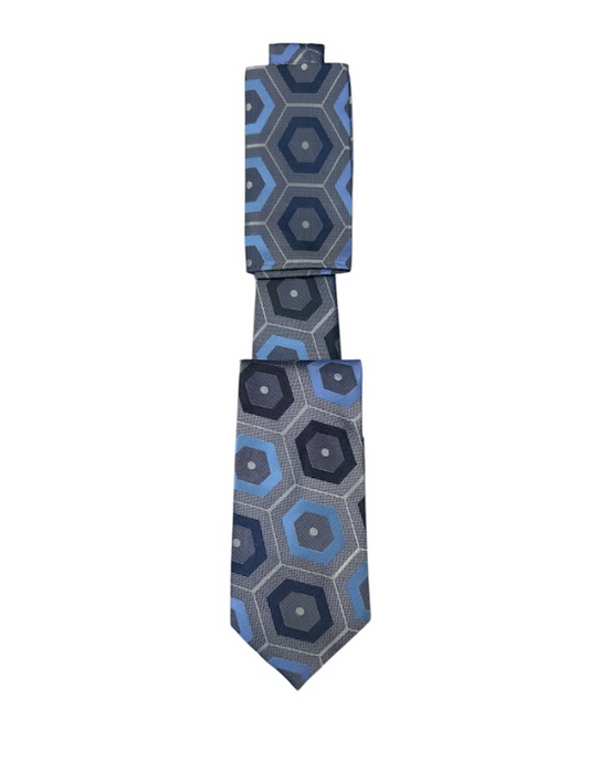 Silk Touch - Blue & Gray Geo