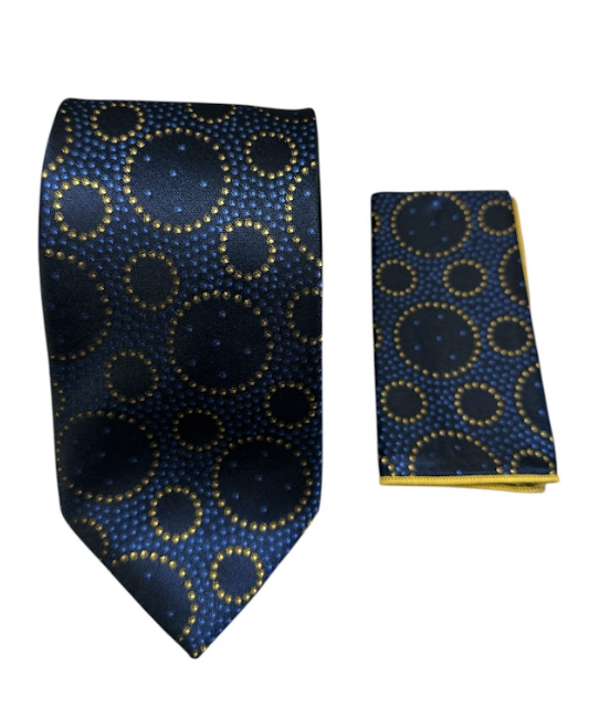 Designer Tie - Spiral Polka Dot