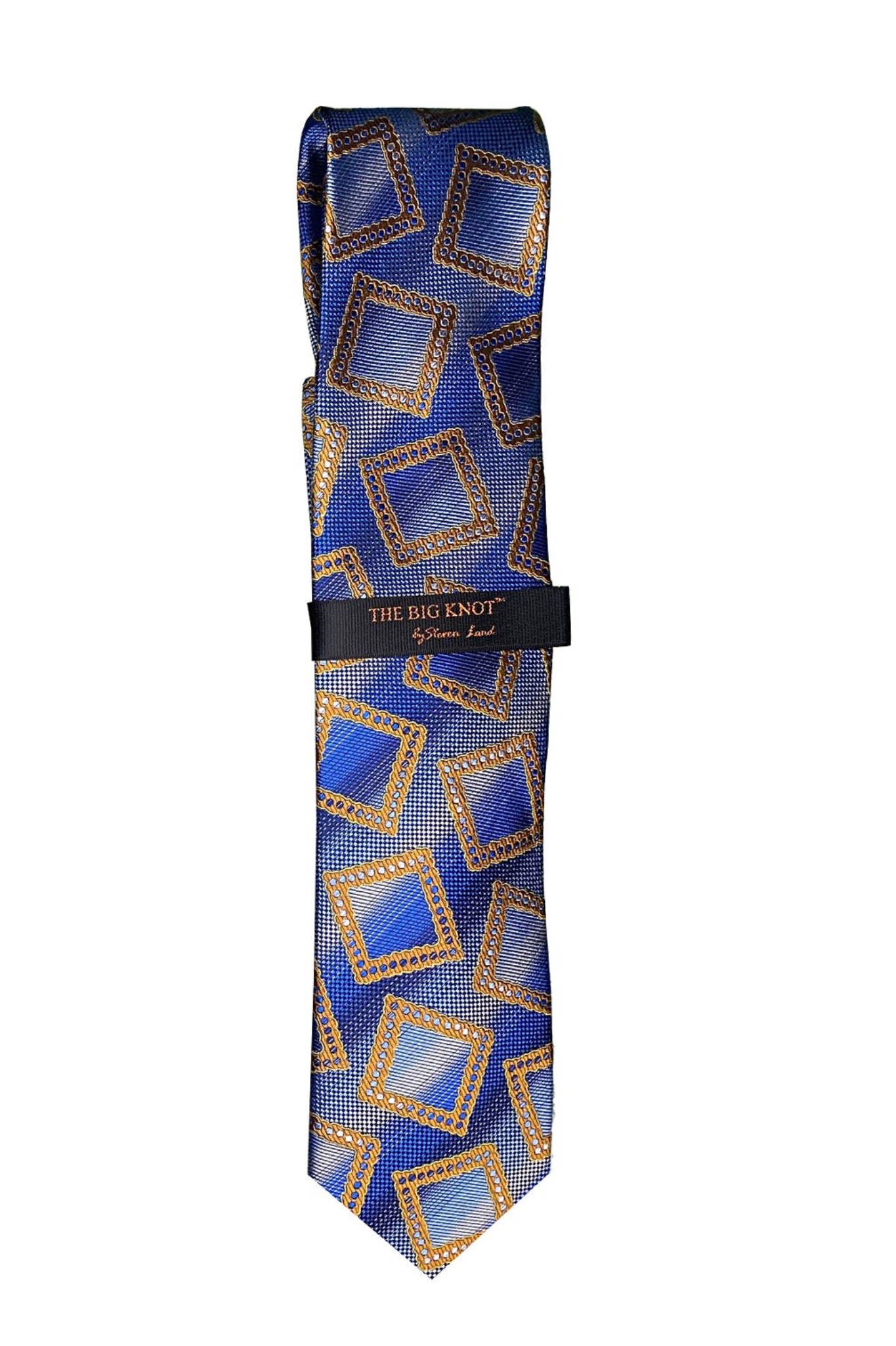 Steven Land Collection - "The Big Knot"  - Navy Mosaic Medallion